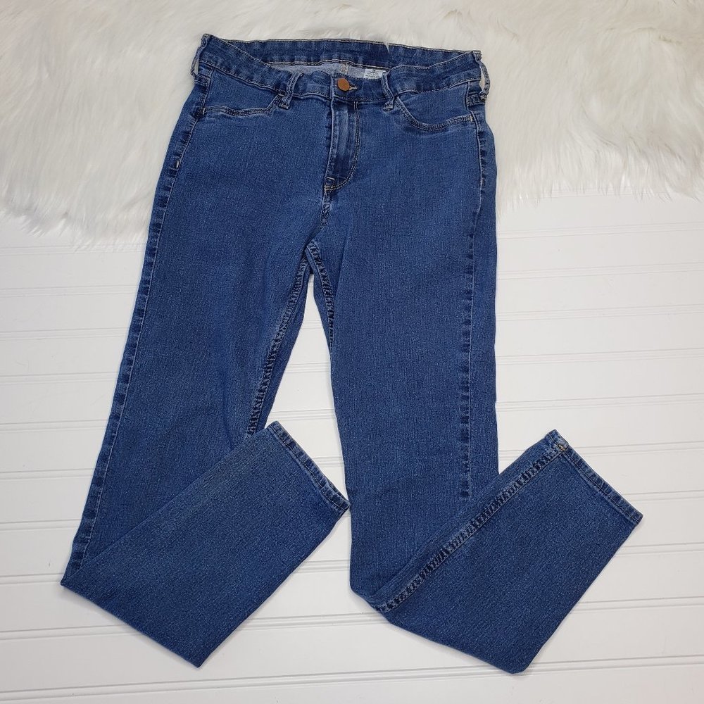 &Denim by H&M Skinny Stretch Ankle Regular Waist Jeans Women's 30 Blue Mid Rise
